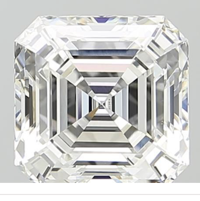 3.01ct Asscher Cut Lab Grown Diamond E VVS2