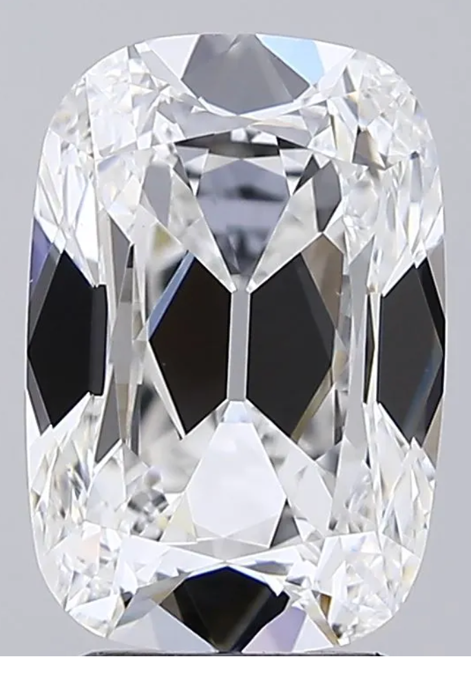3.51ct Old Mine Elongated Cushion Cut Lab Grown Diamond E VVS2