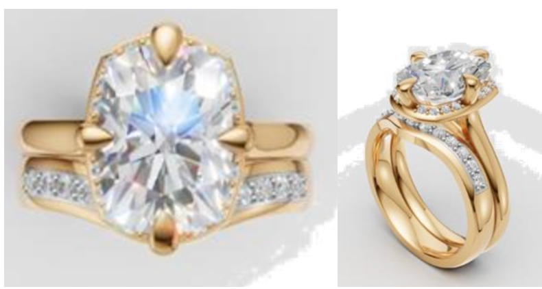 Custom Diamond Flush Wedding Ring