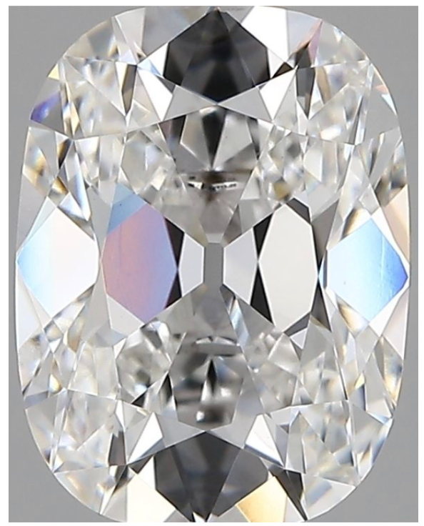 3.31ct Old Mine Style Elongated Cushion Cut Lab Grown Diamond E VVS2