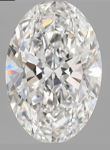 3.70ct Oval Cut Lab Grown Diamond E VVS2