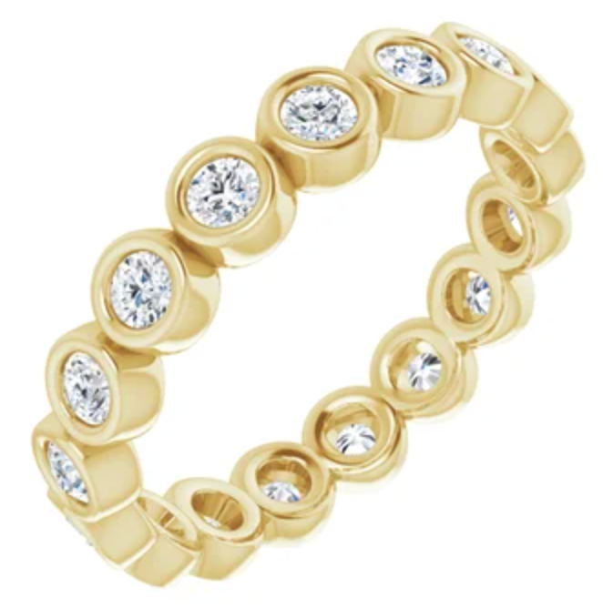 Round Bezel Eternity Ring