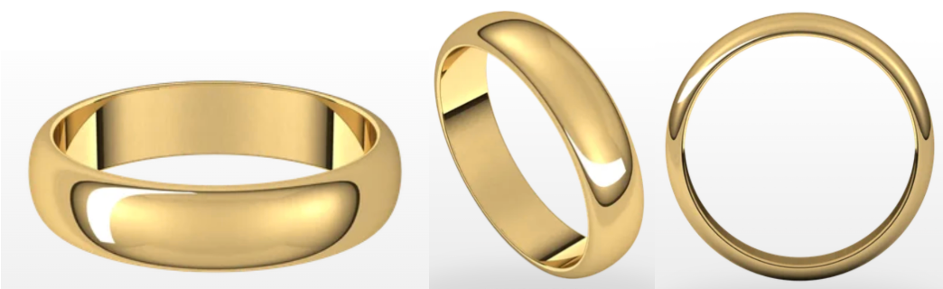 Standard Fit 1.5mm Thickness Men's Wedding Ring