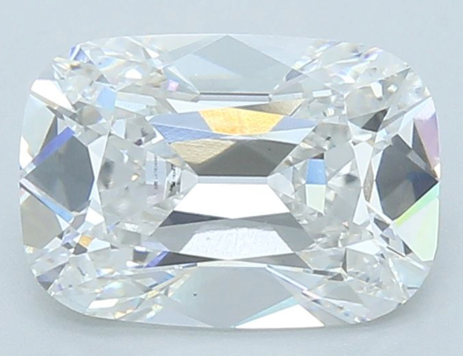 4.12ct Old Mine Style Elongated Cushion Cut Lab Grown Diamond E VS1