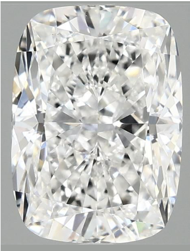 3.20ct Elongated Cushion Cut Lab Grown Diamond E VVS2