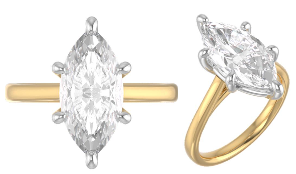Custom Tapered Solitaire Setting