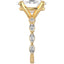 Custom Marquise Accented Setting