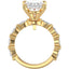 Custom Marquise Accented Setting