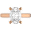 Custom Cathedral Solitaire Setting with Aquamarine Accent