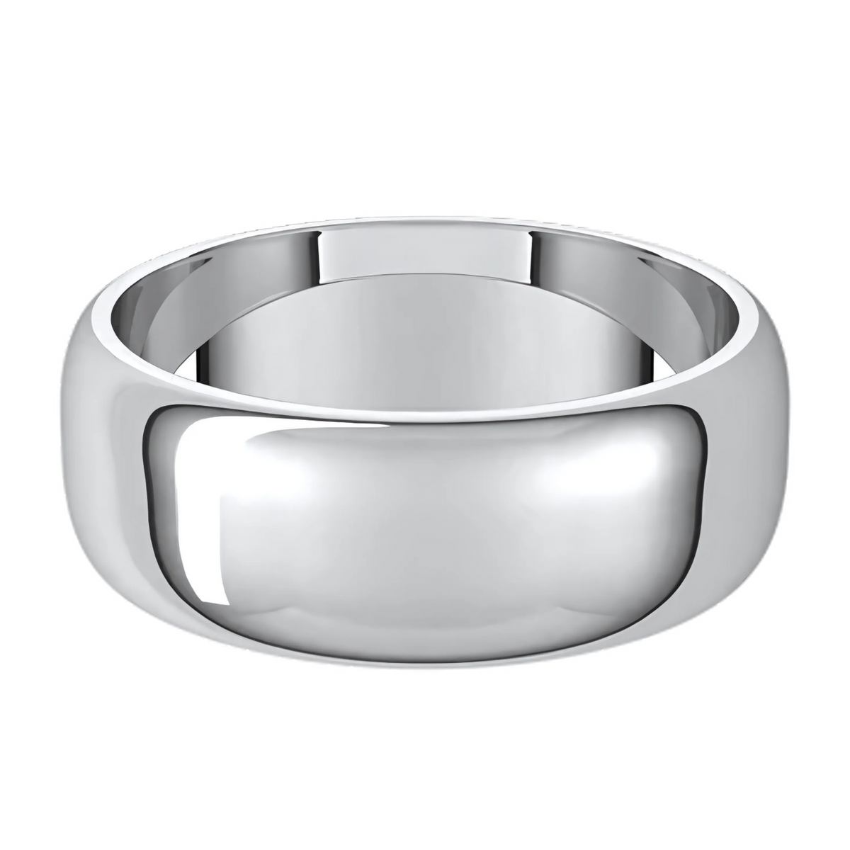 Classic Half Round Polished Men's Wedding Ring