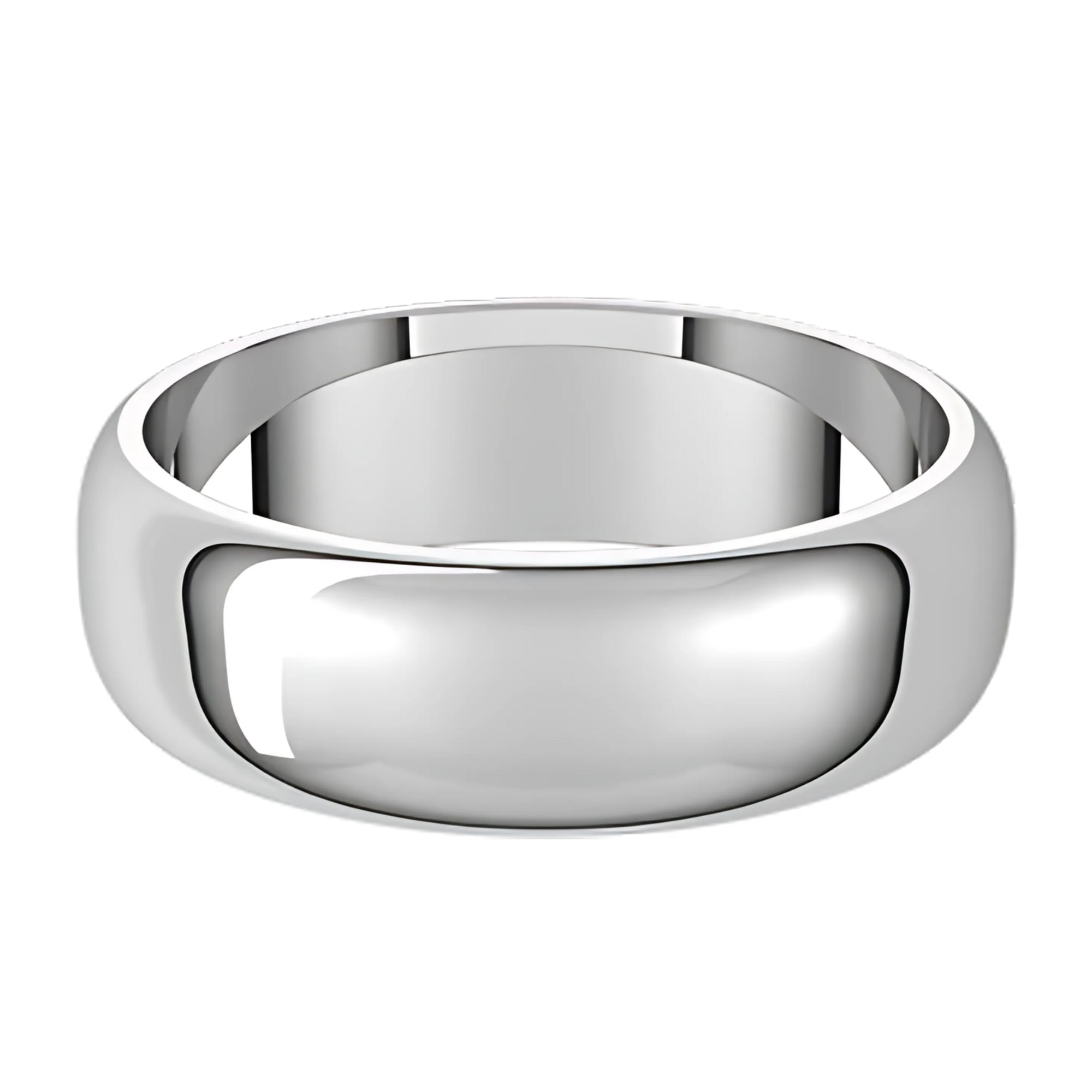 Classic Half Round Polished Men's Wedding Ring