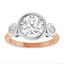 Vivienne Three Stone Bezel Setting