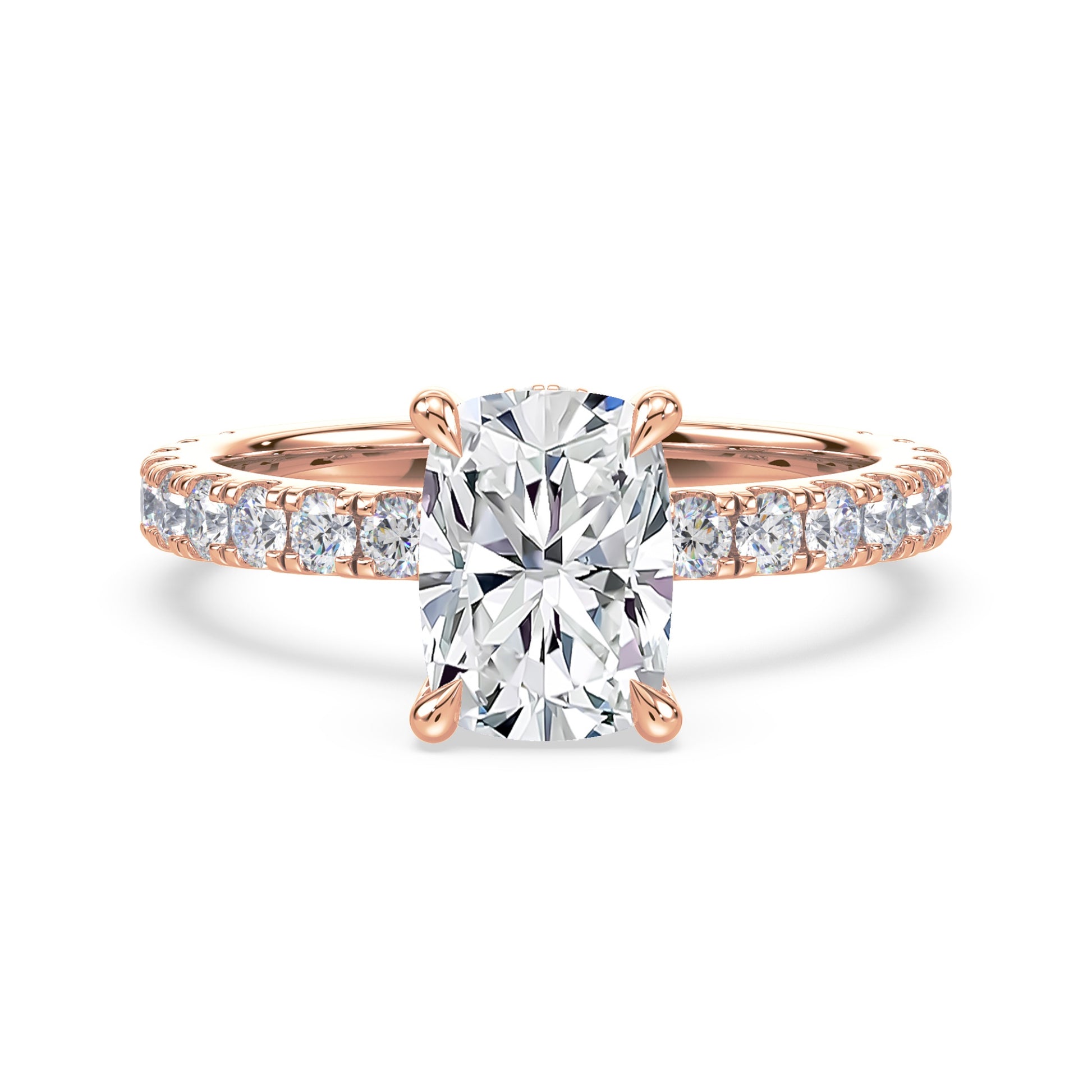 Addison Hidden Halo French Pavé Setting