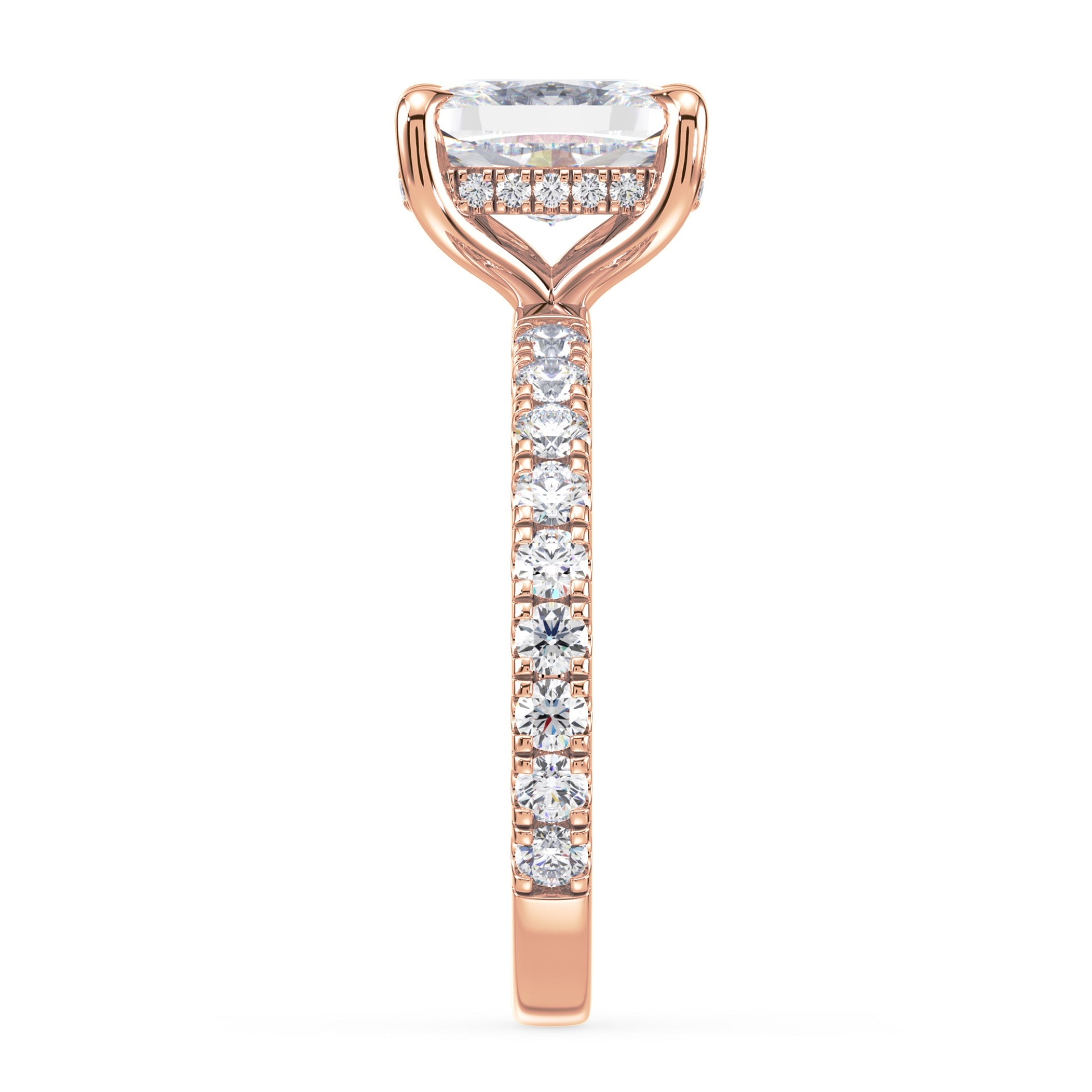 Addison Hidden Halo French Pavé Setting