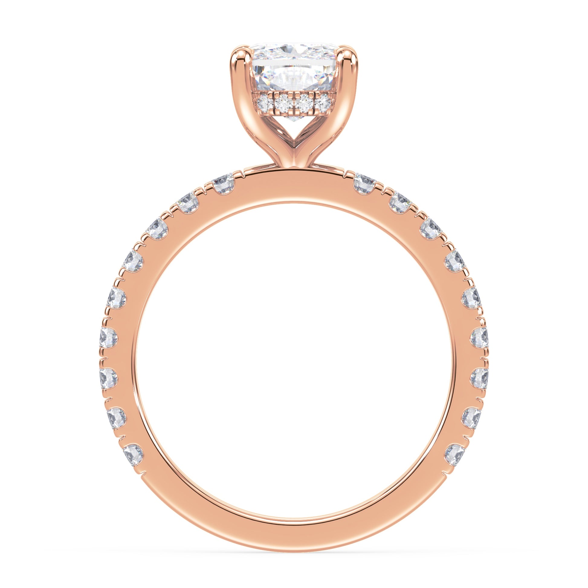 Addison Hidden Halo French Pavé Setting