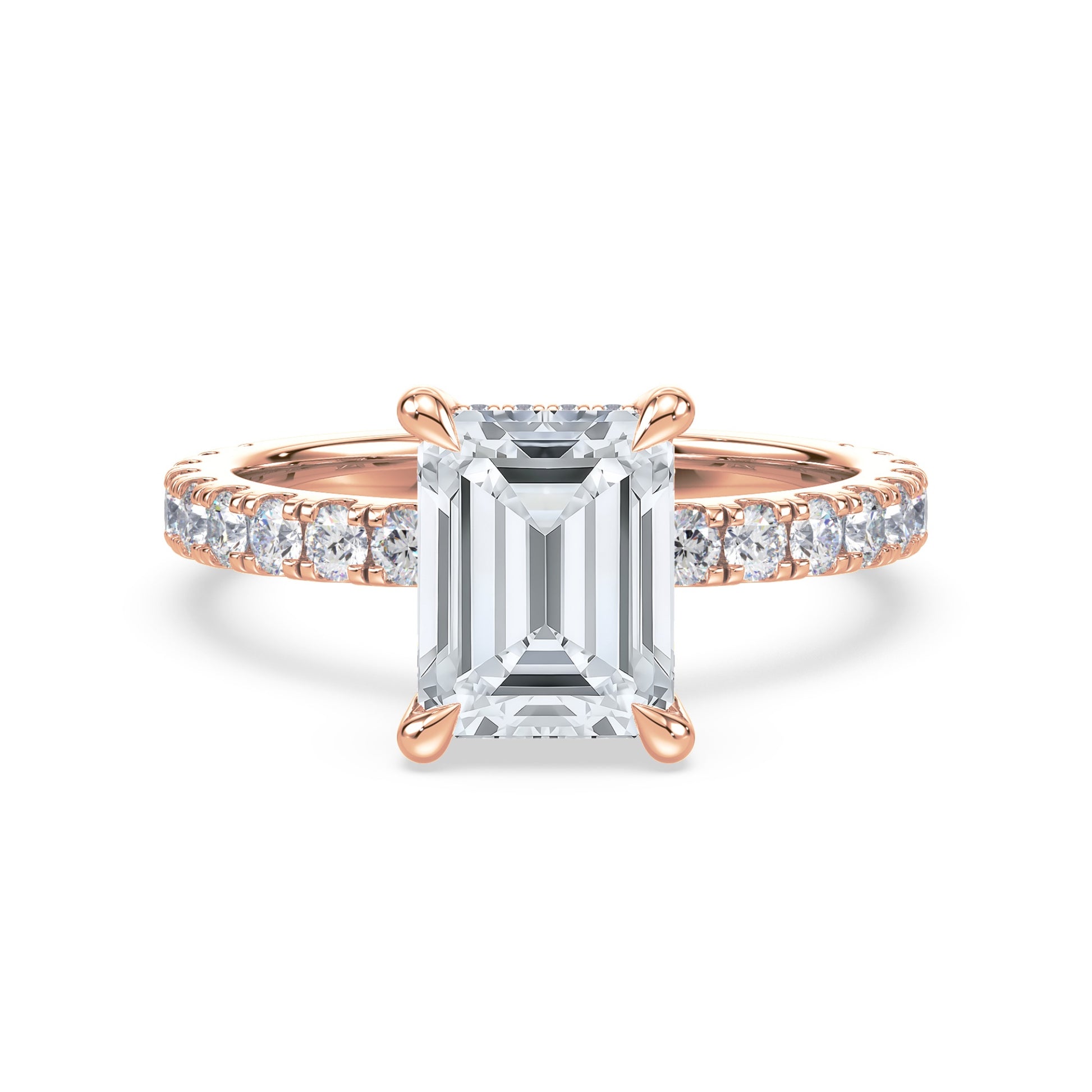 Addison Hidden Halo French Pavé Setting