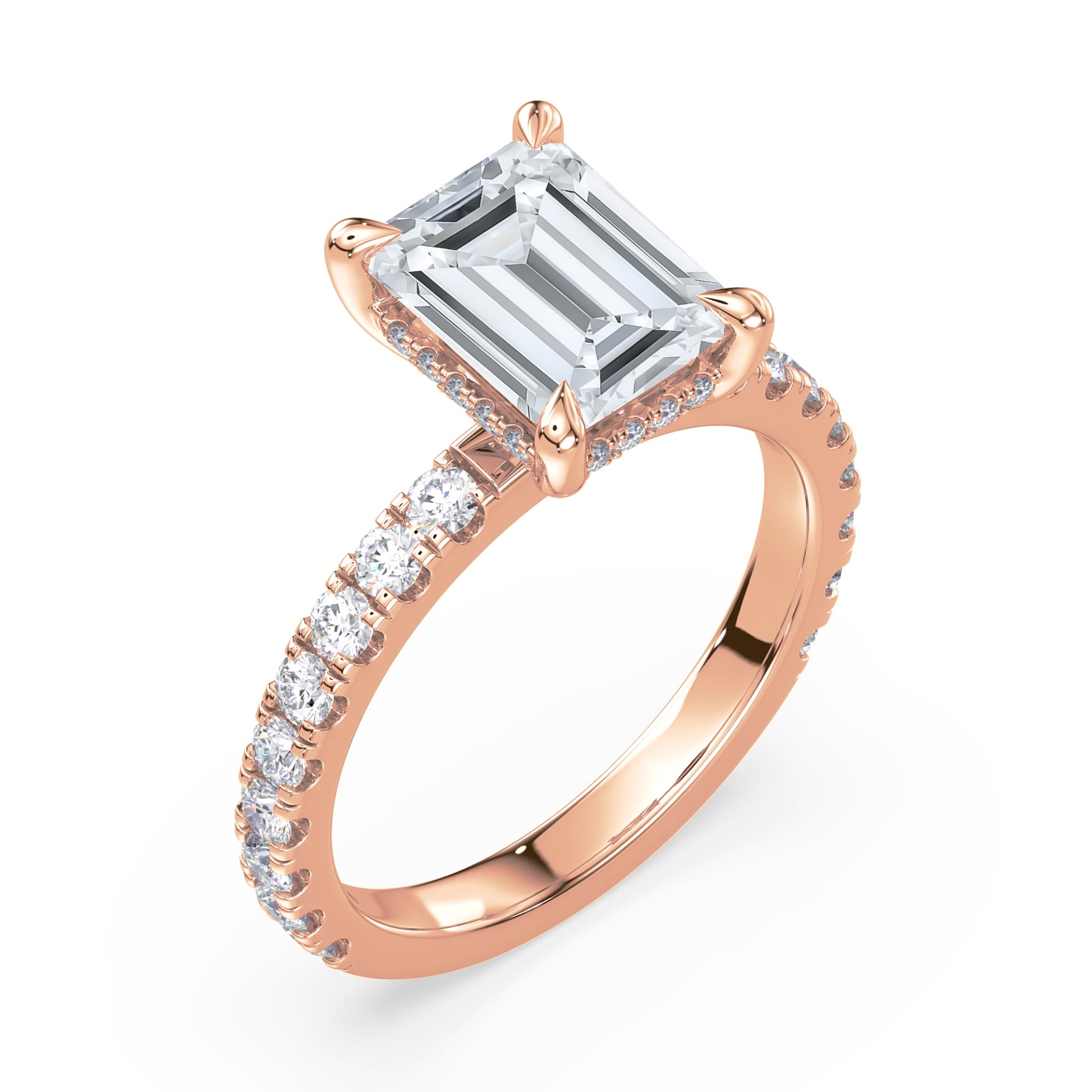 Addison Hidden Halo French Pavé Setting