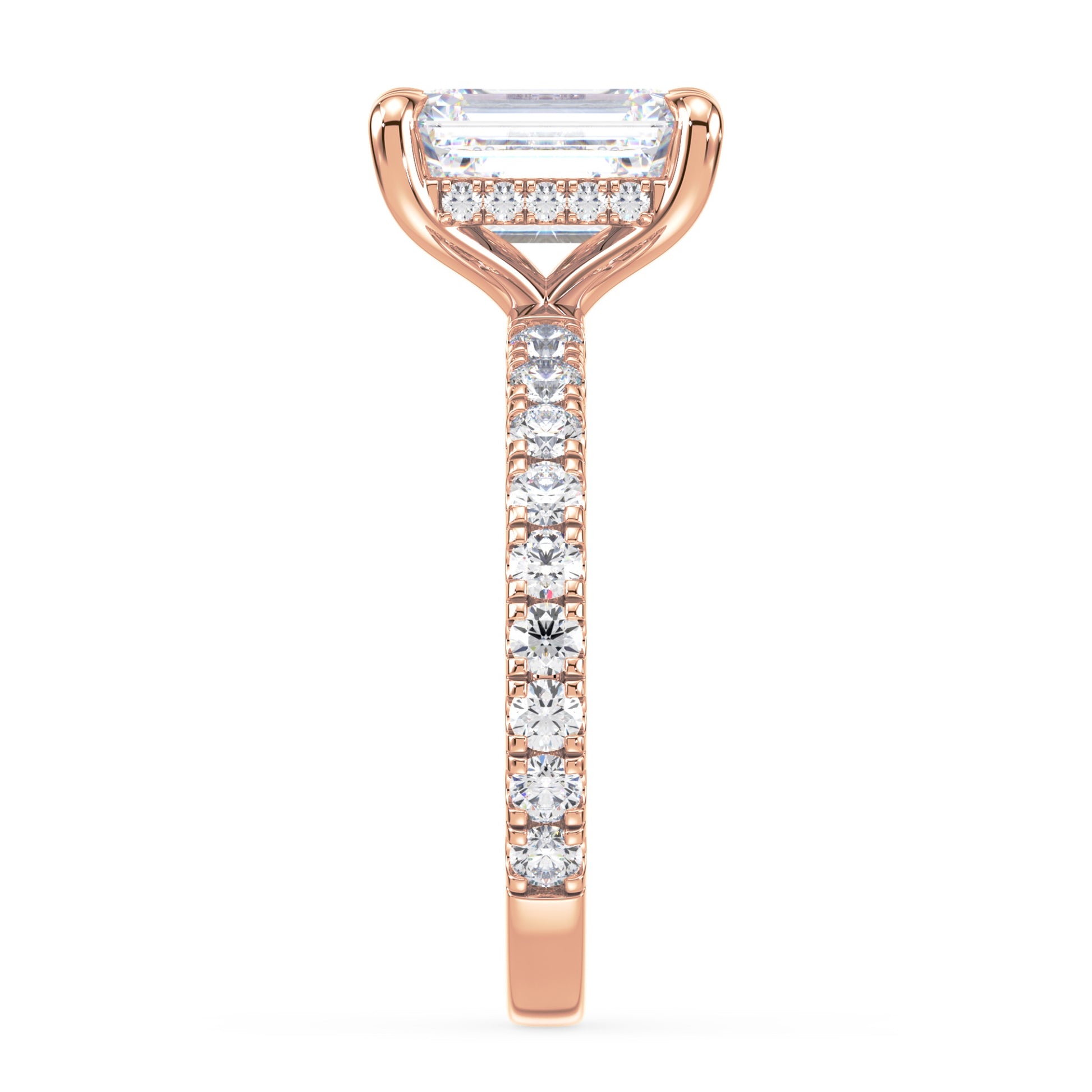Addison Hidden Halo French Pavé Setting
