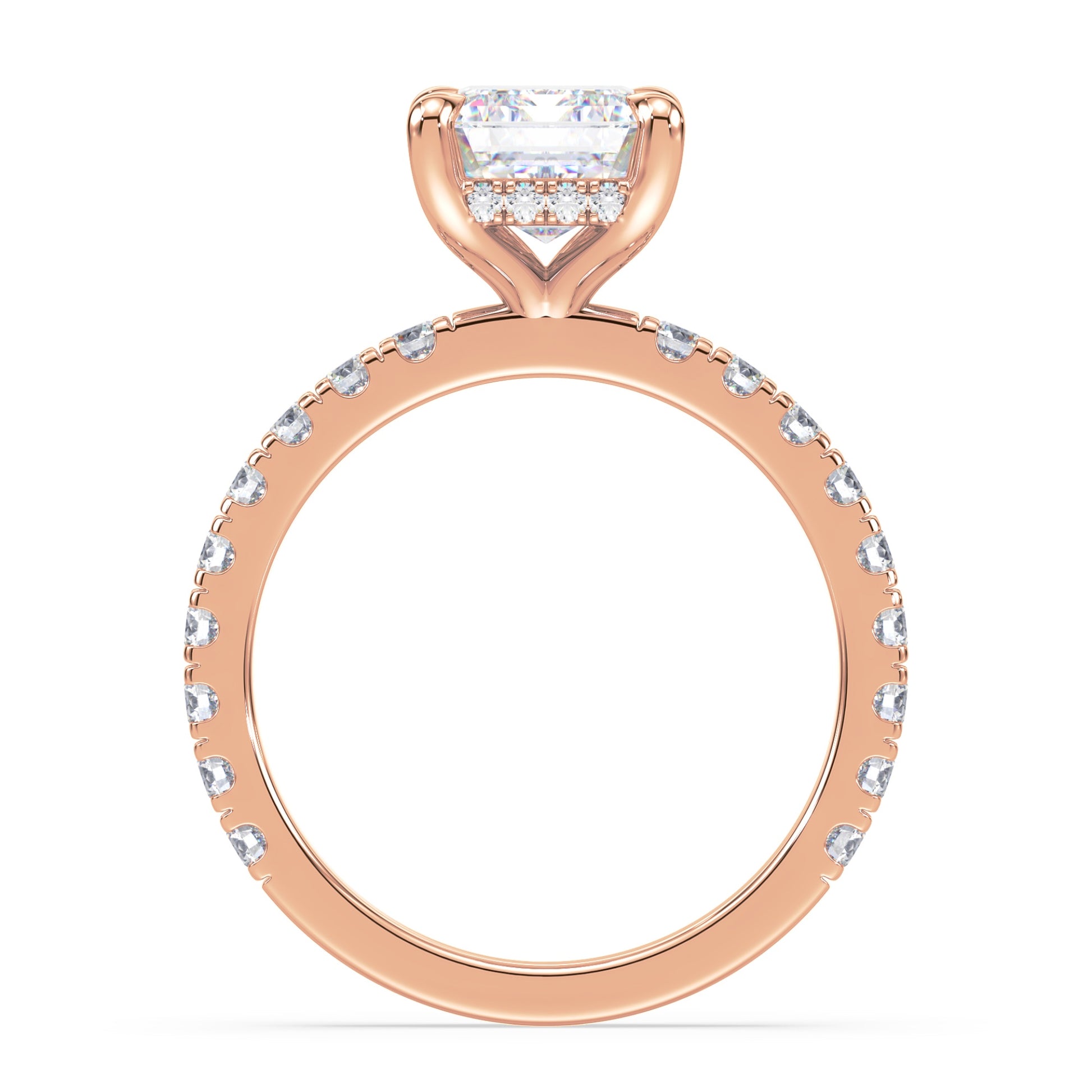 Addison Hidden Halo French Pavé Setting