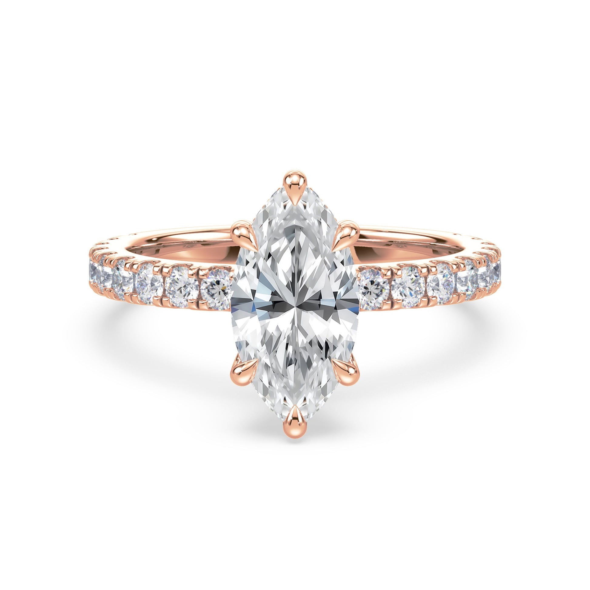 Addison Hidden Halo French Pavé Setting