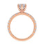 Addison Hidden Halo French Pavé Setting