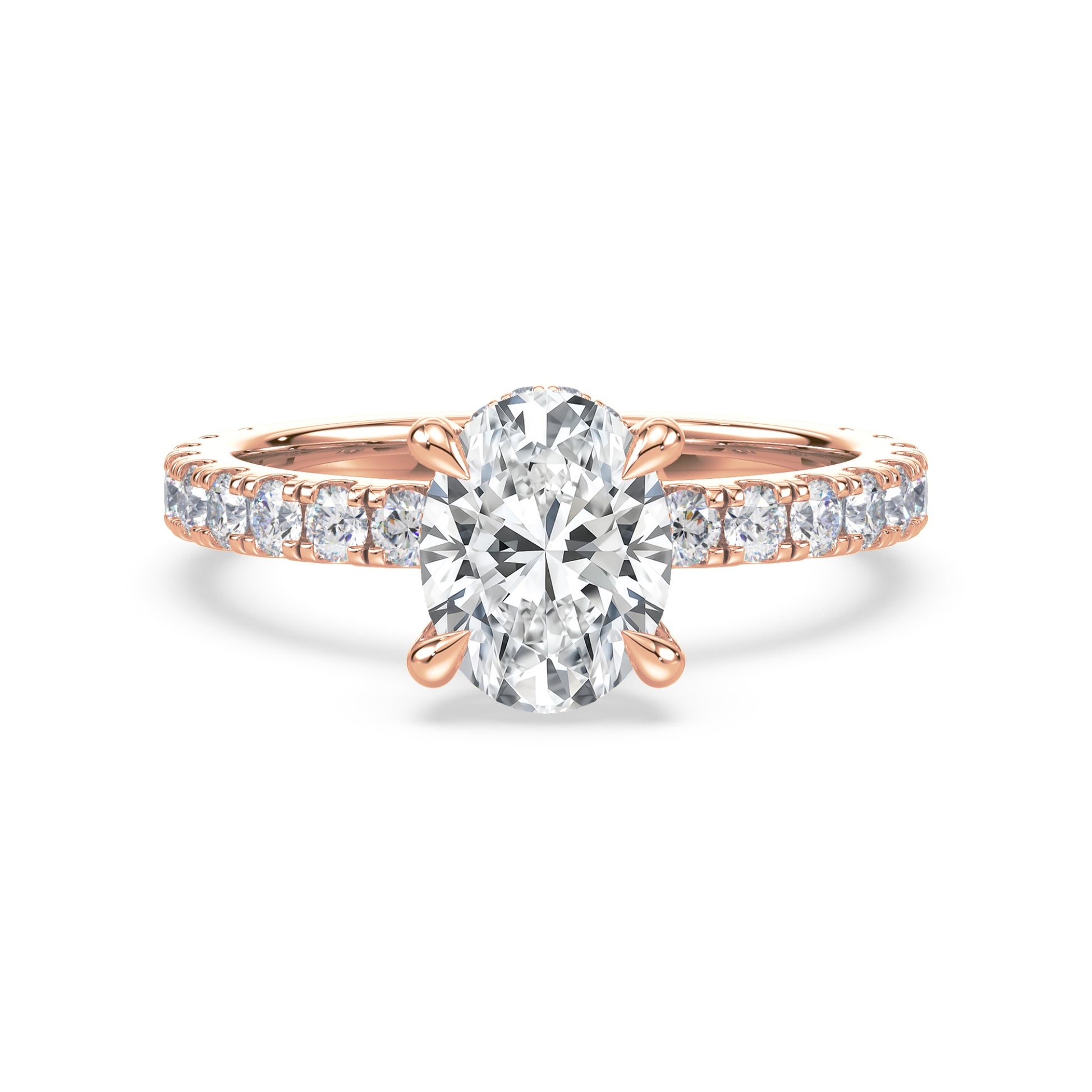 Addison Hidden Halo French Pavé Setting