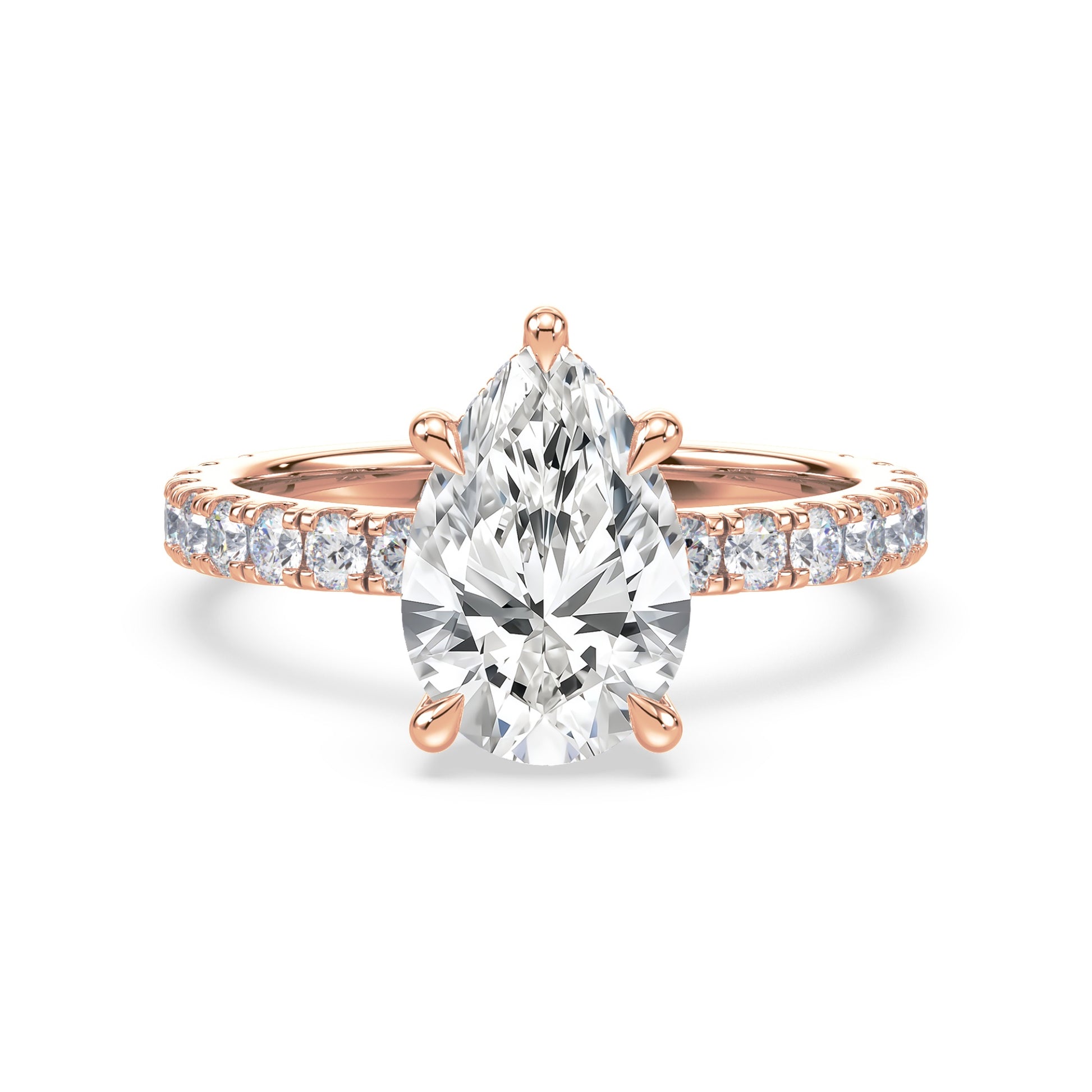 Addison Hidden Halo French Pavé Setting
