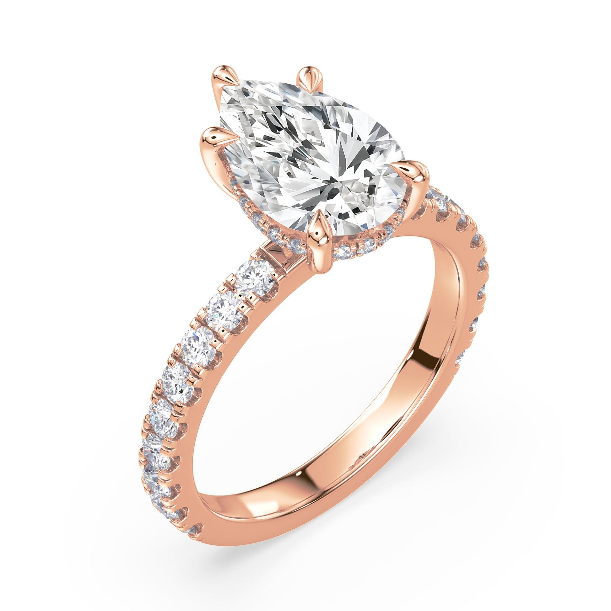 Addison Hidden Halo French Pavé Setting
