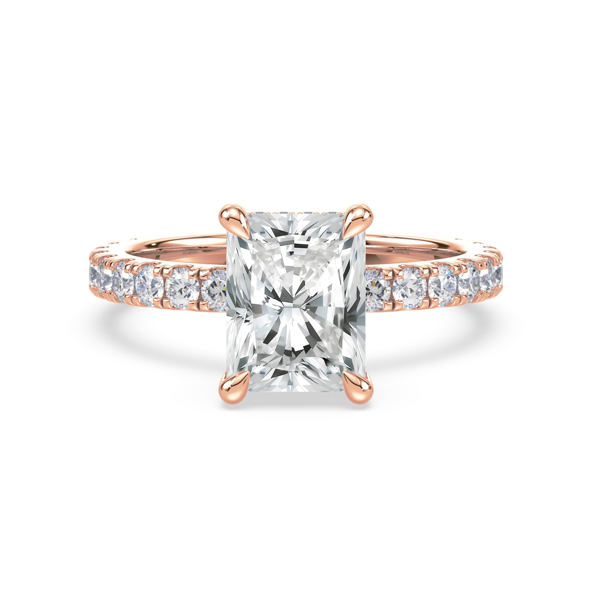 Addison Hidden Halo French Pavé Setting