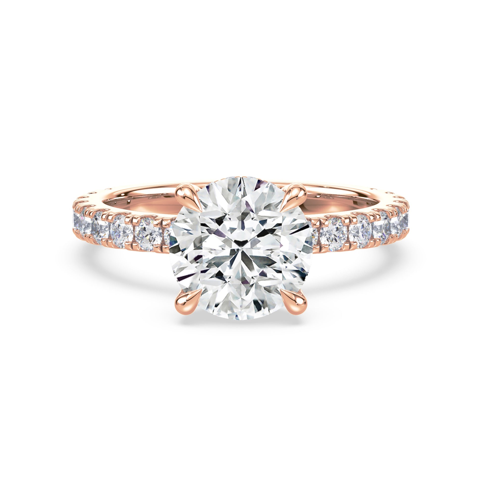 Addison Hidden Halo French Pavé Setting