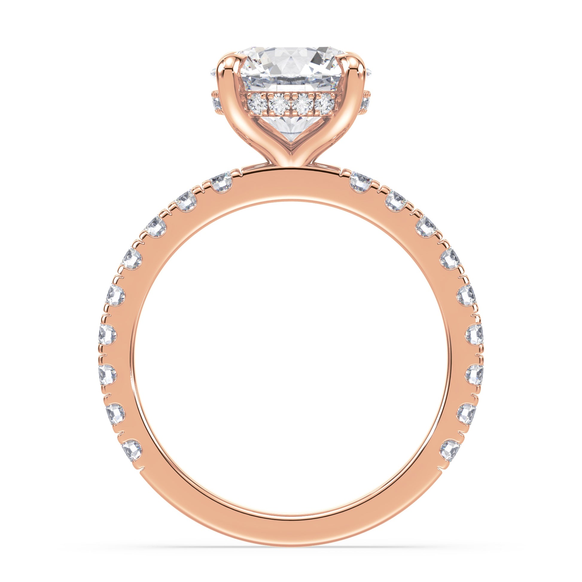 Addison Hidden Halo French Pavé Setting