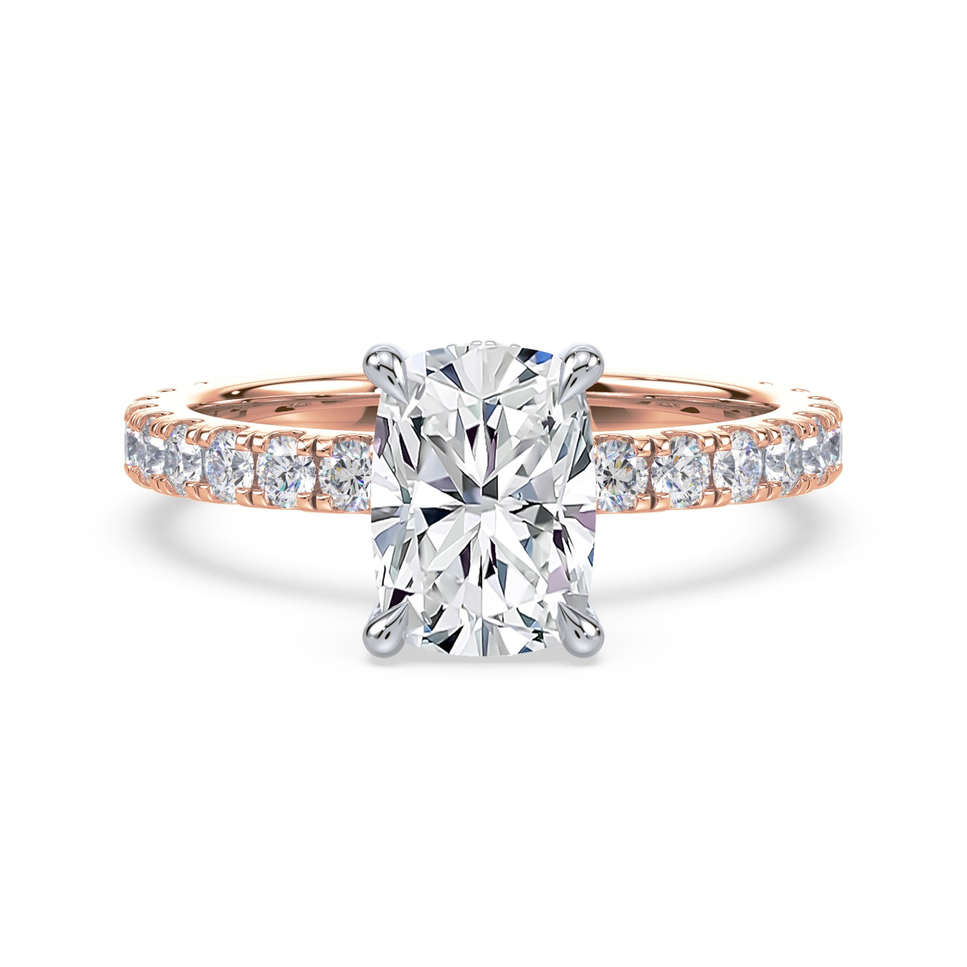 Addison Hidden Halo French Pavé Setting