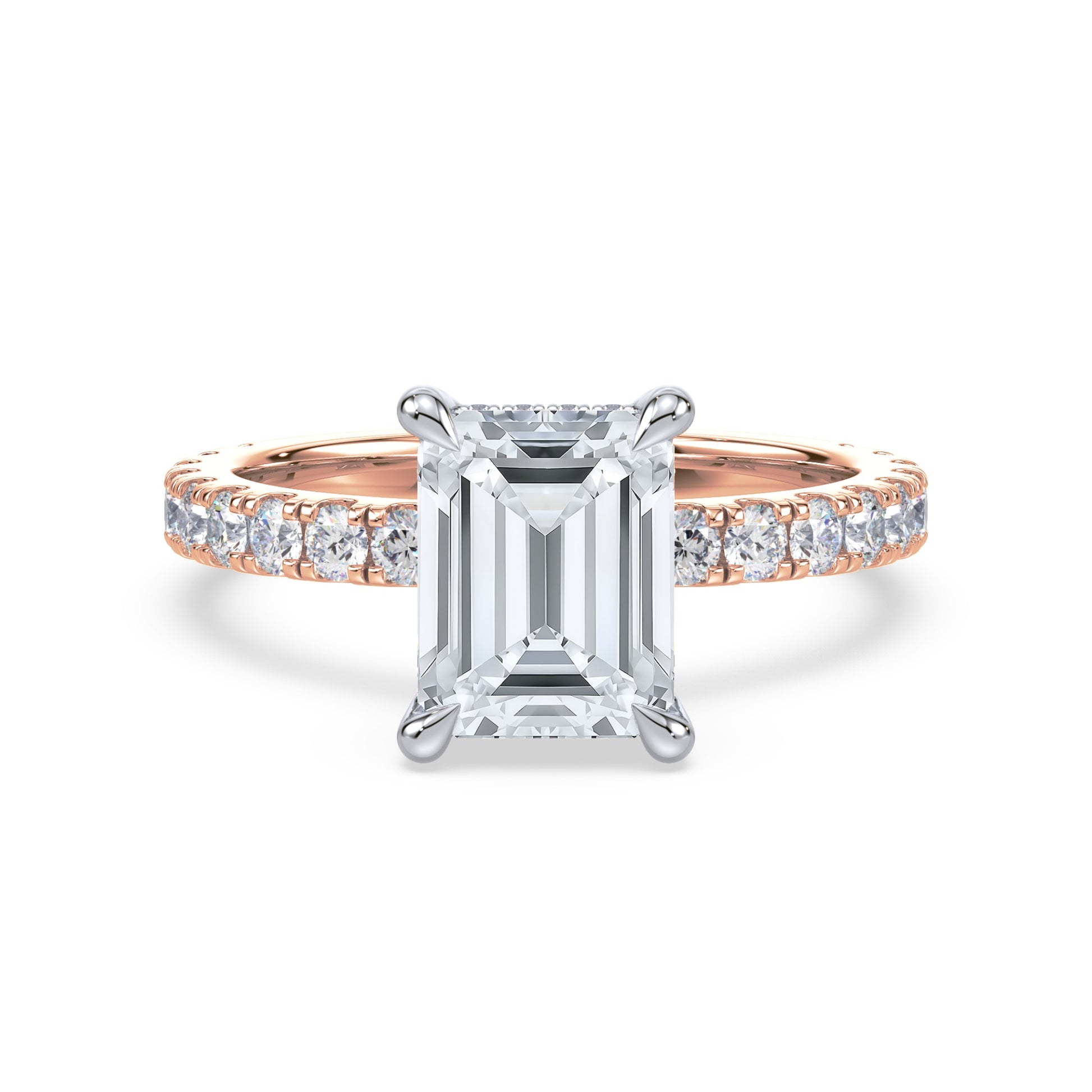 Addison Hidden Halo French Pavé Setting