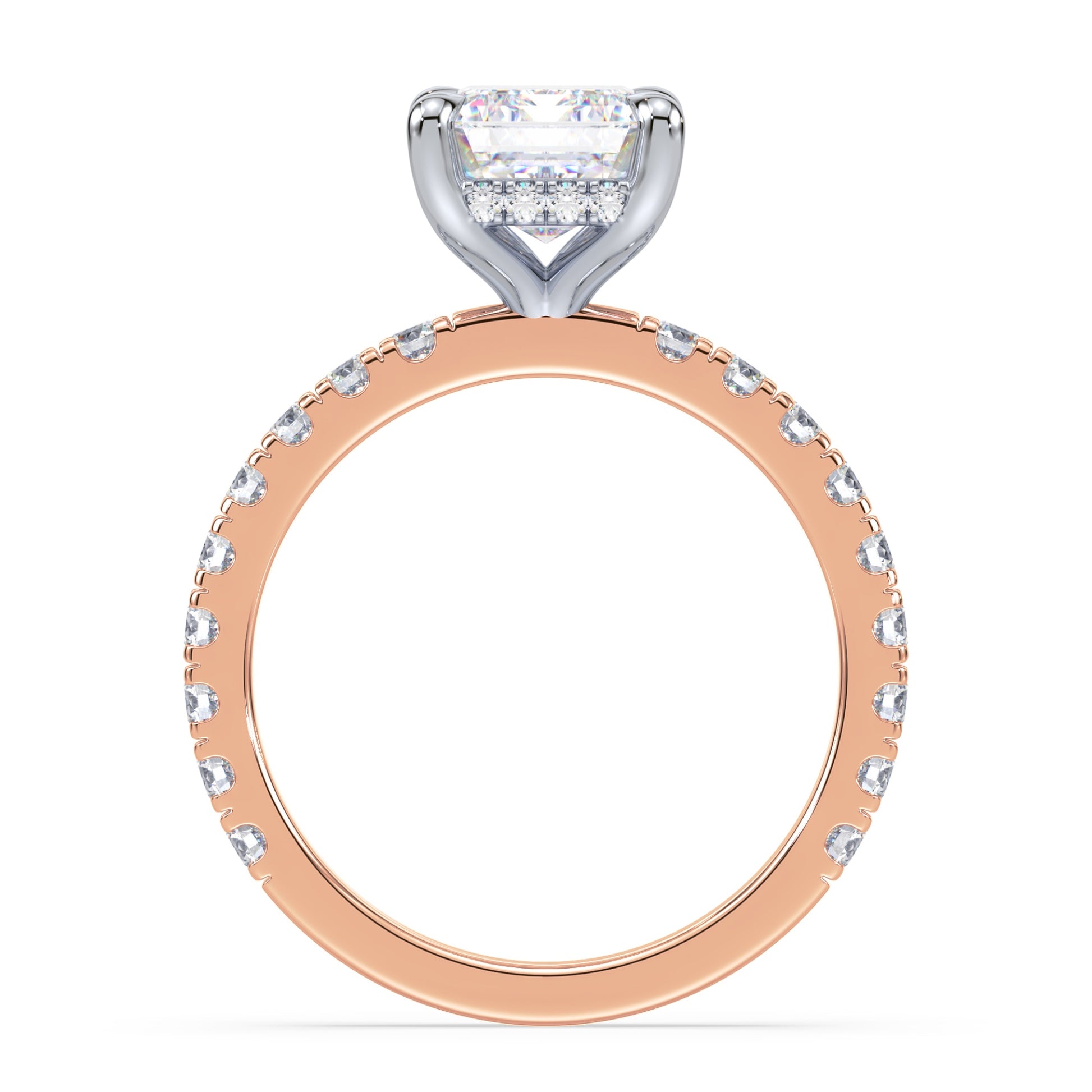 Addison Hidden Halo French Pavé Setting
