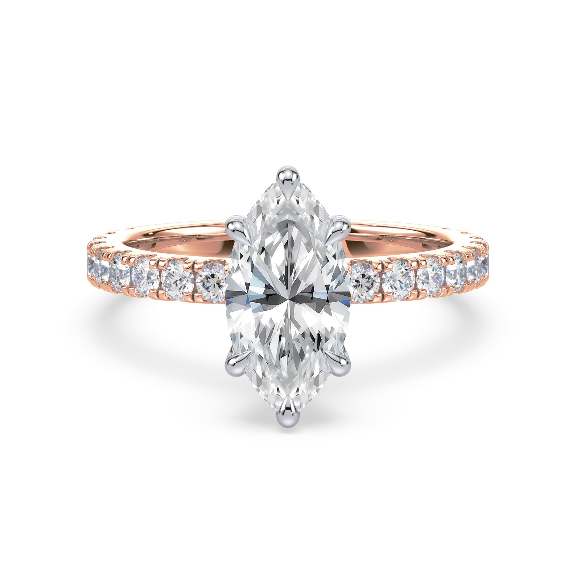 Addison Hidden Halo French Pavé Setting