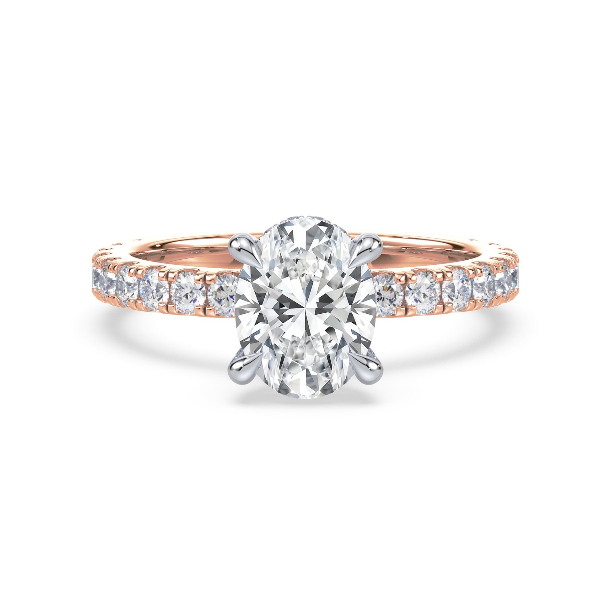 Addison Hidden Halo French Pavé Setting