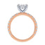 Addison Hidden Halo French Pavé Setting