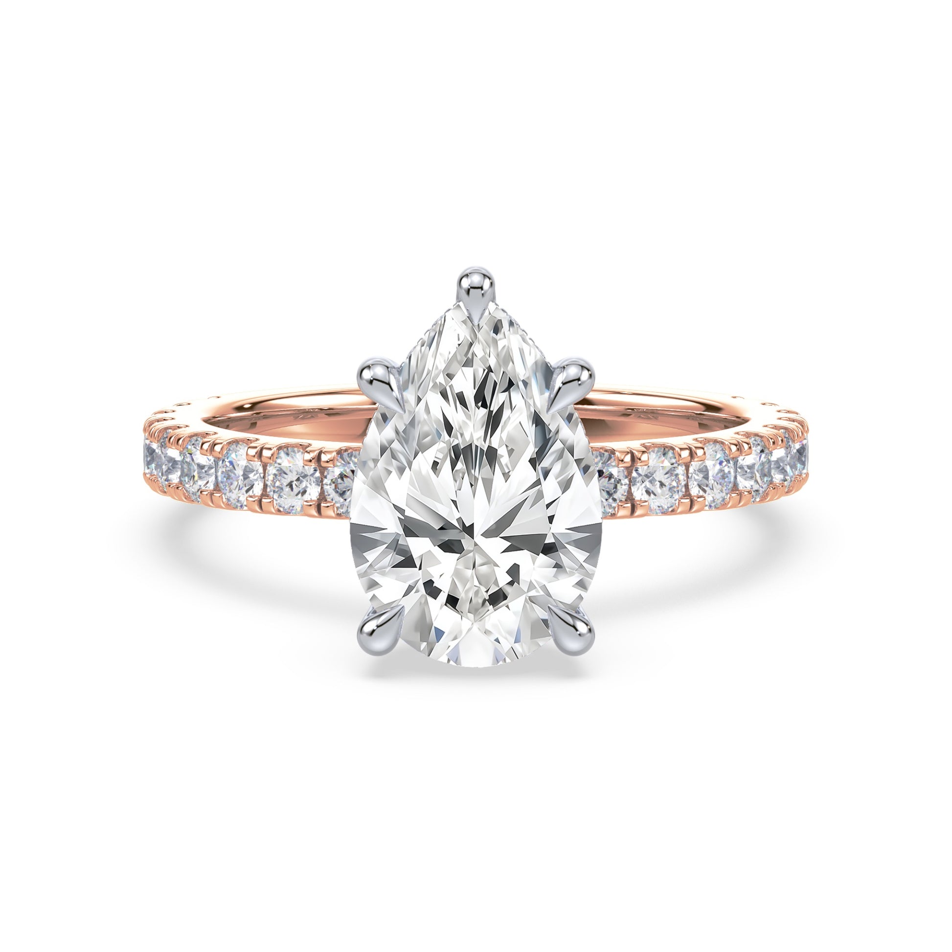 Addison Hidden Halo French Pavé Setting