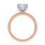 Addison Hidden Halo French Pavé Setting