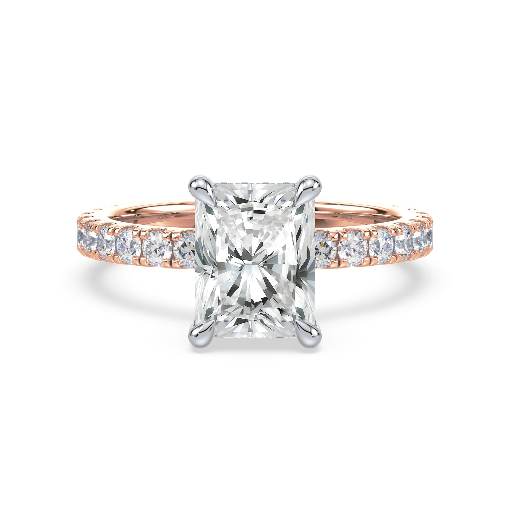 Addison Hidden Halo French Pavé Setting