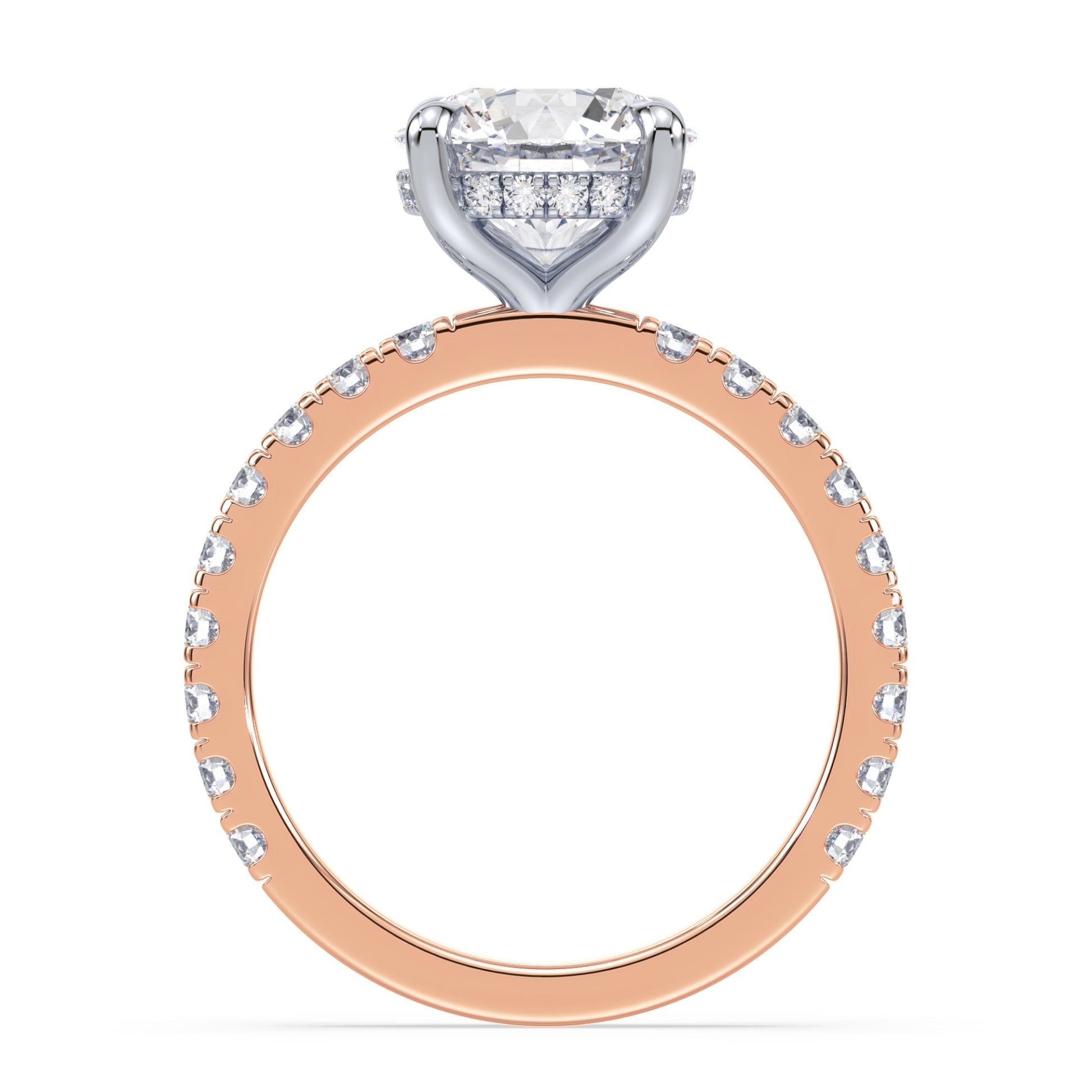 Addison Hidden Halo French Pavé Setting