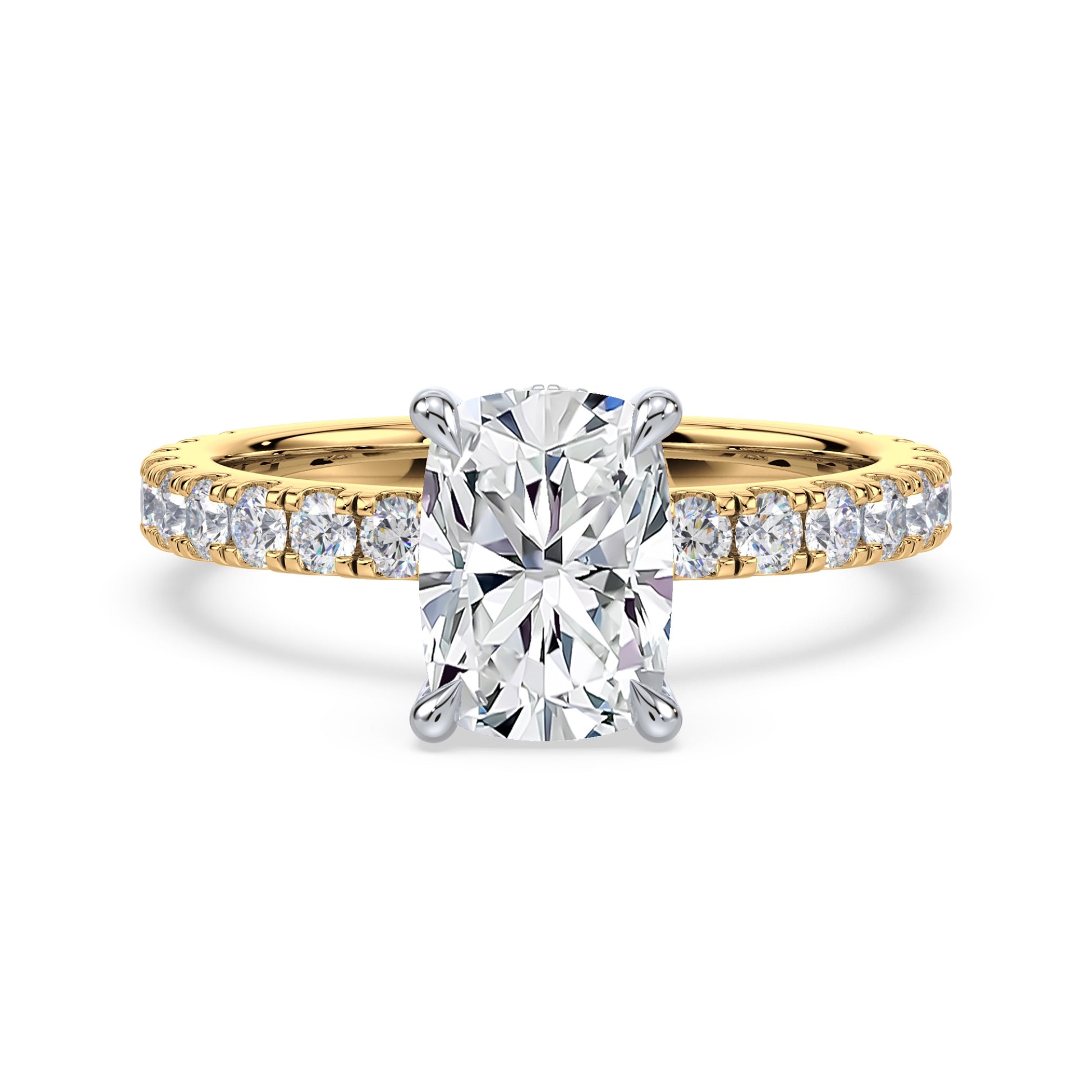 Addison Hidden Halo French Pavé Setting