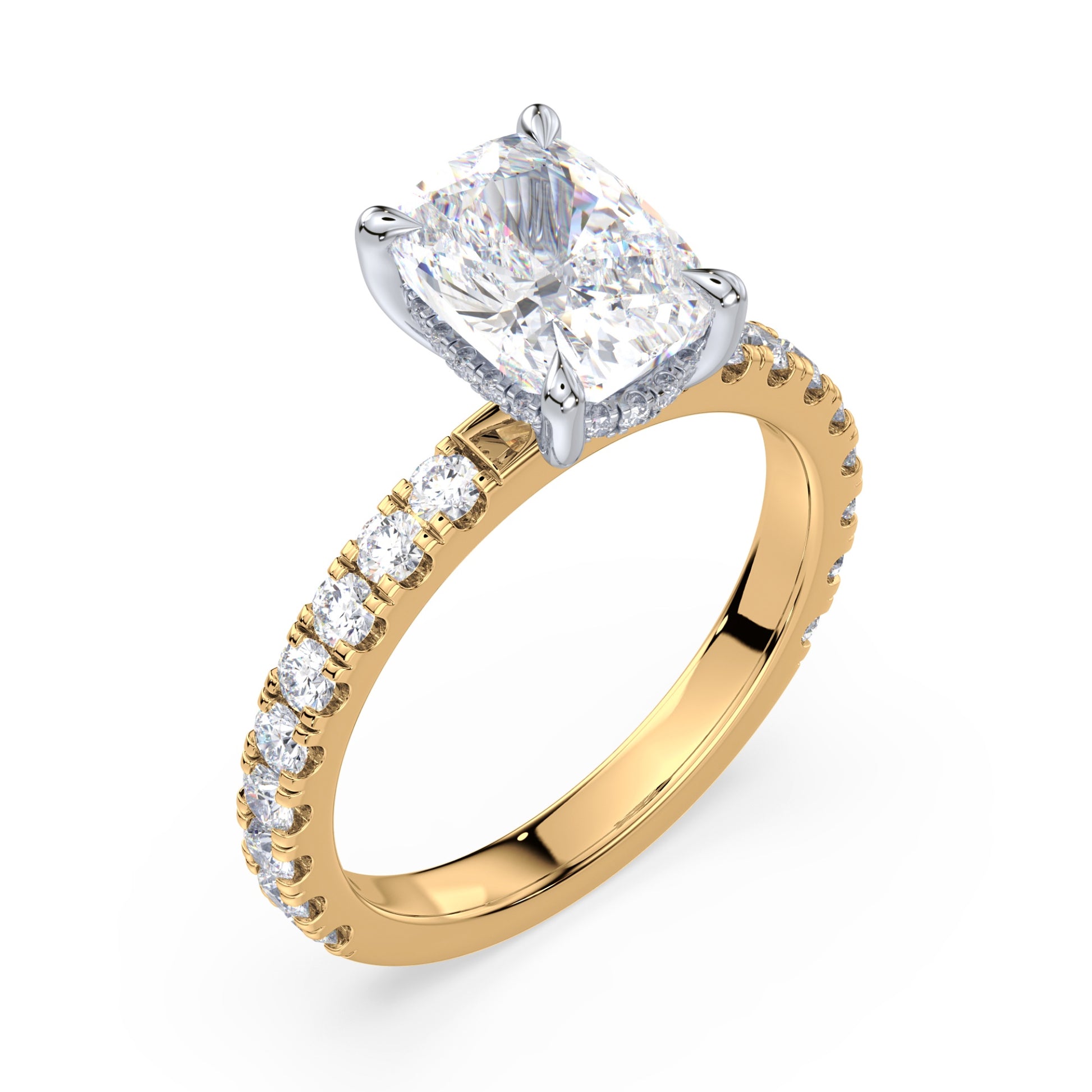 Addison Hidden Halo French Pavé Setting