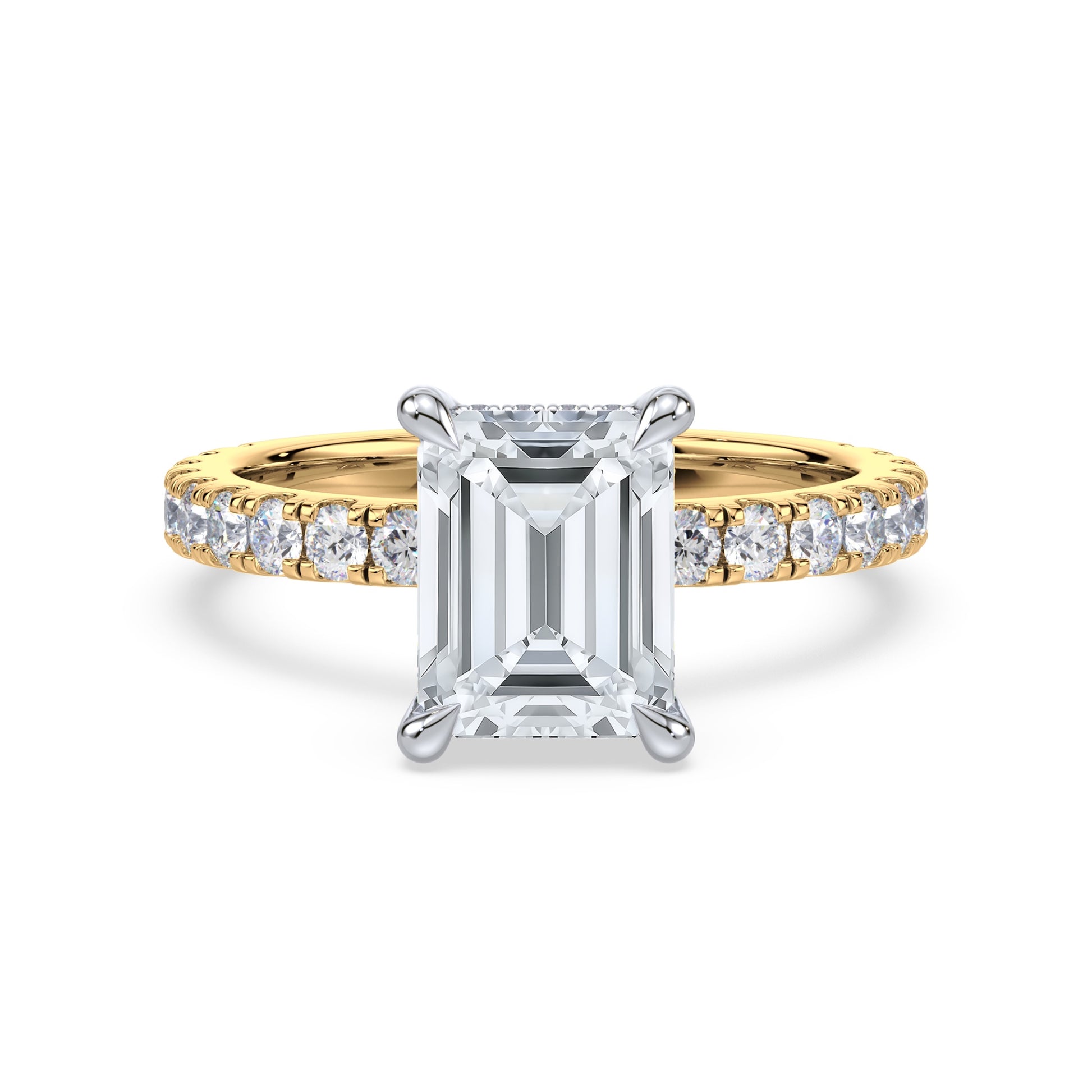 Addison Hidden Halo French Pavé Setting