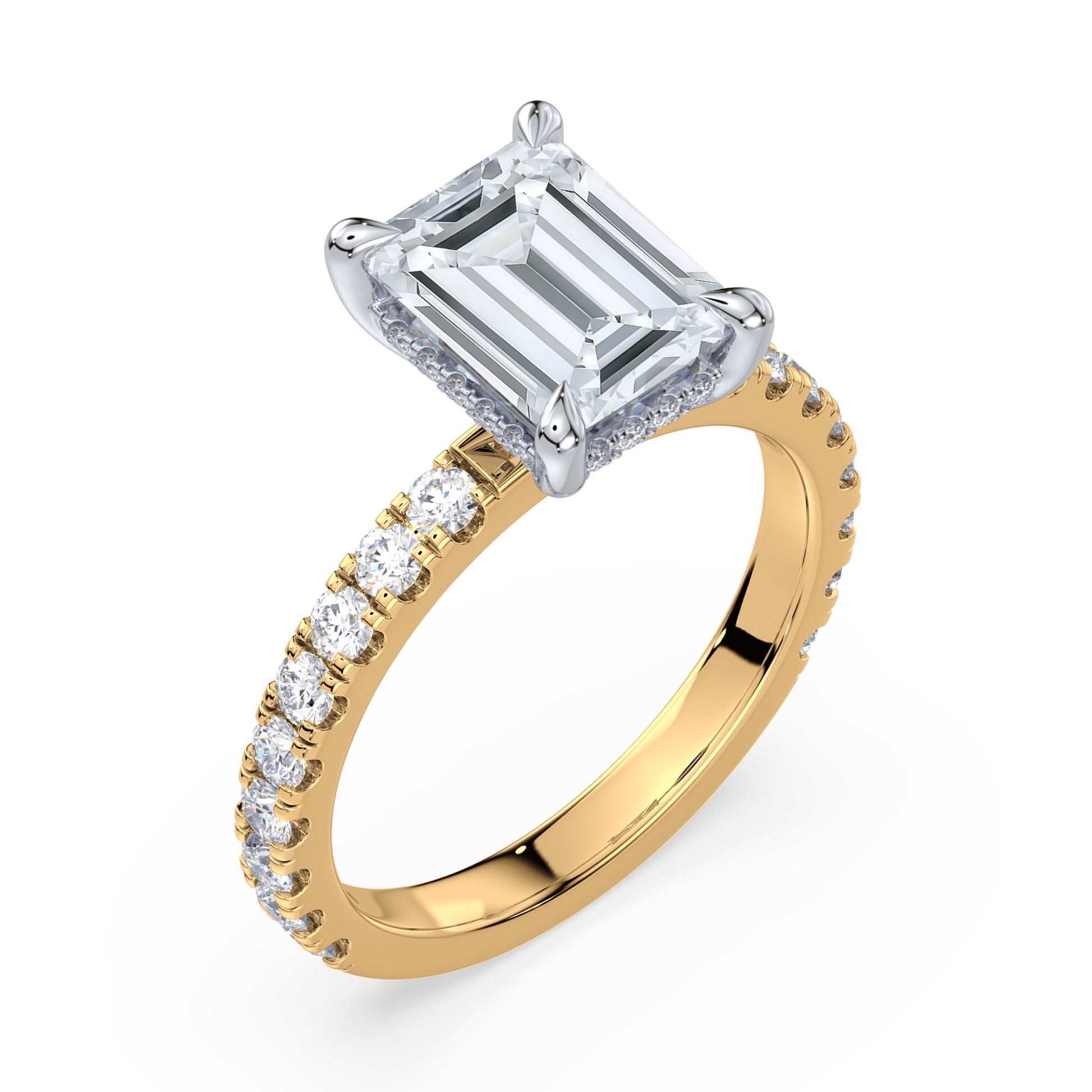 Addison Hidden Halo French Pavé Setting