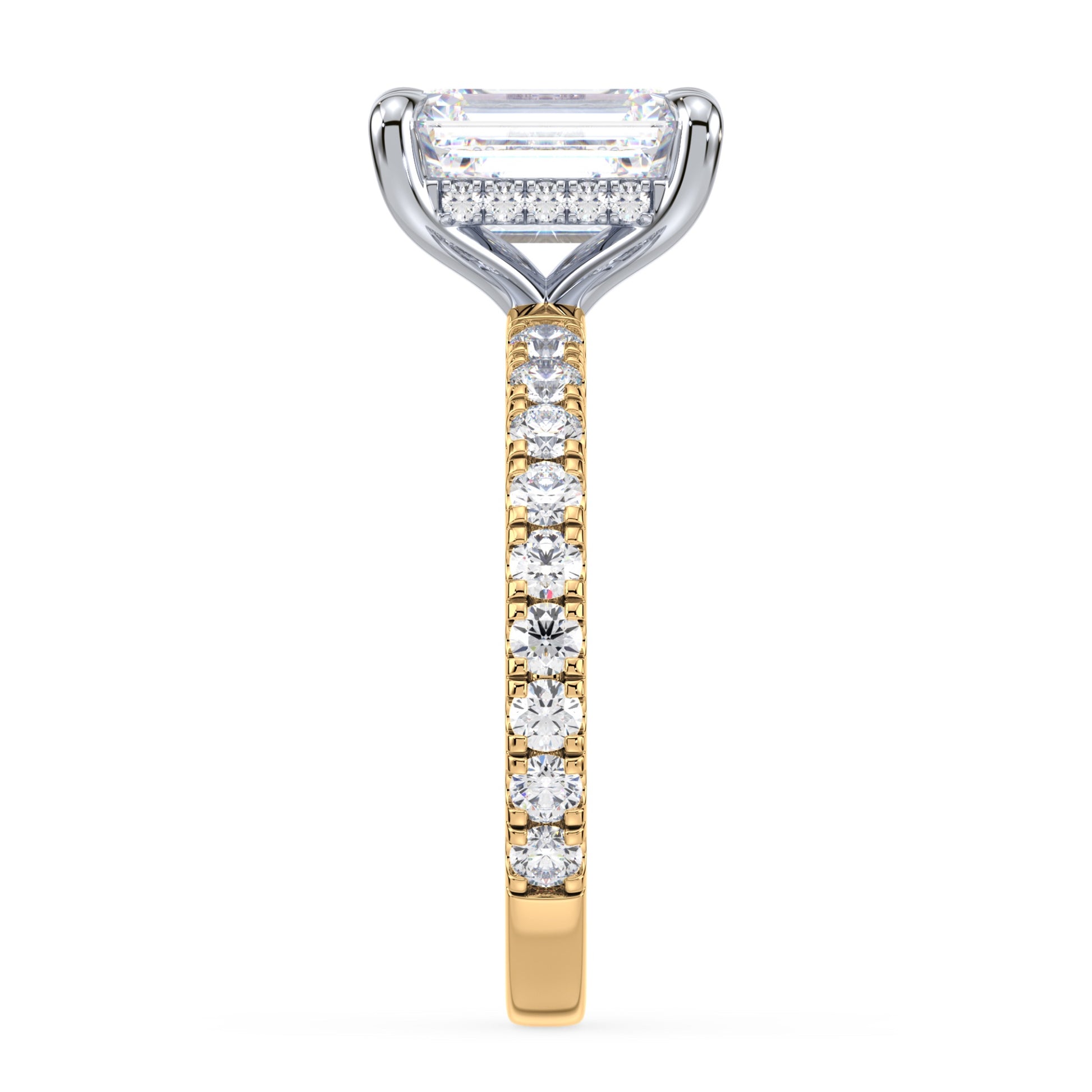 Addison Hidden Halo French Pavé Setting