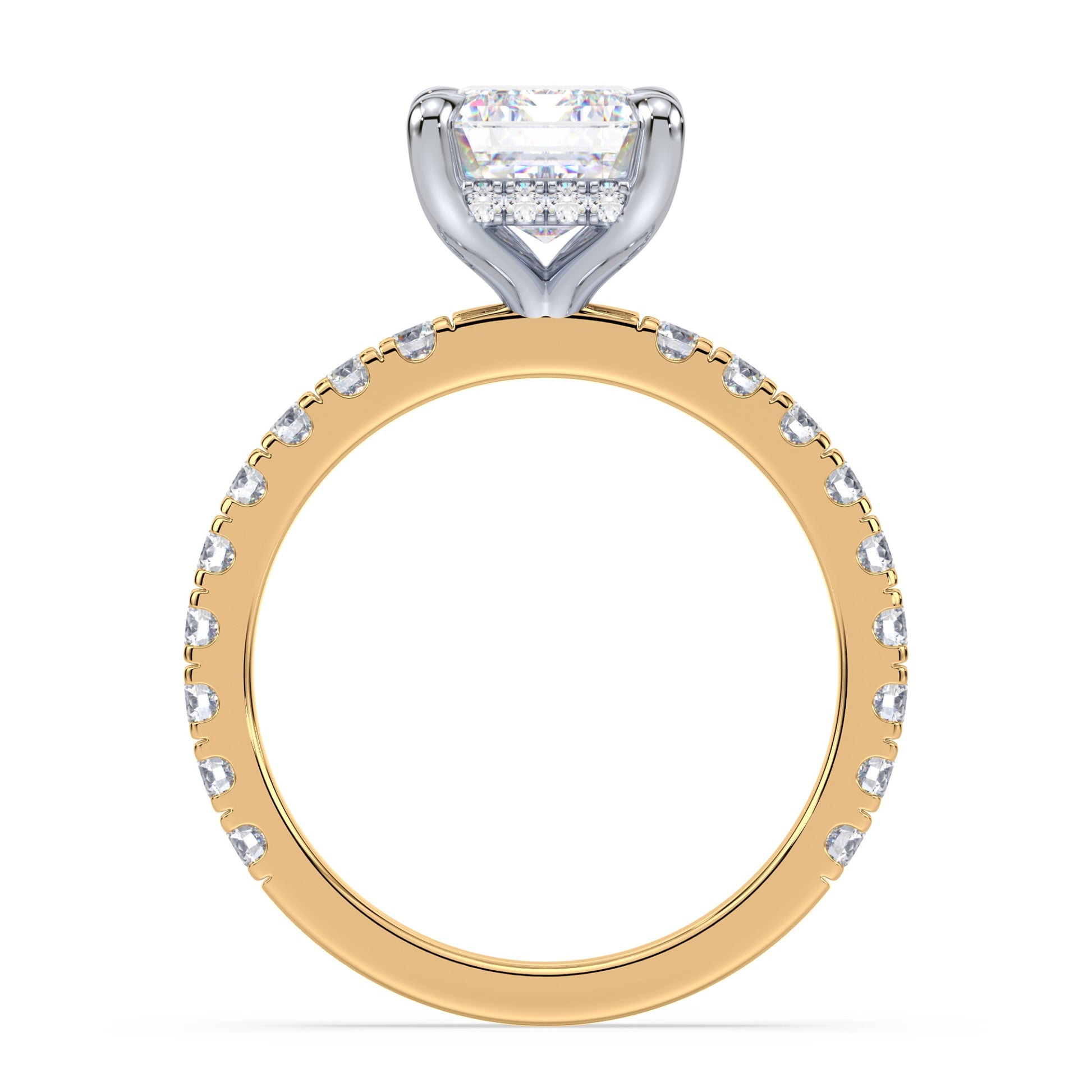 Addison Hidden Halo French Pavé Setting