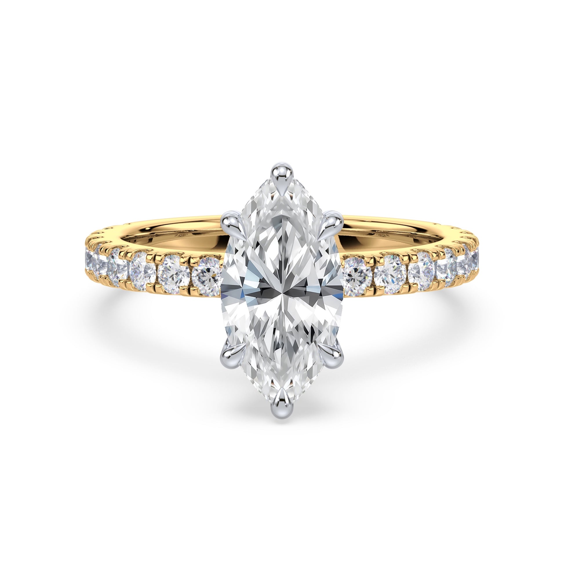 Addison Hidden Halo French Pavé Setting