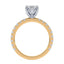 Addison Hidden Halo French Pavé Setting