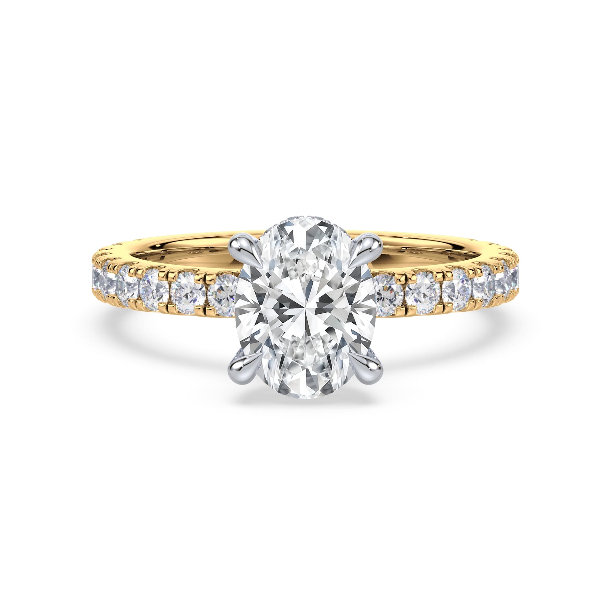 Addison Hidden Halo French Pavé Setting